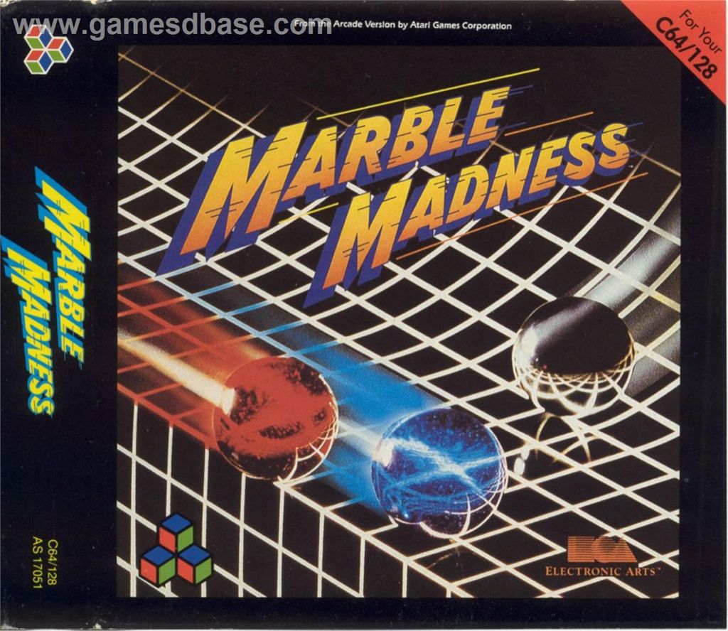 Marble Madness - Commodore 64 video game collectible - Main Image 1