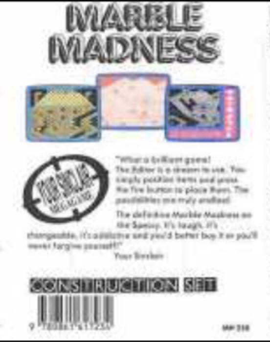 Marble Madness - Sinclair ZX Spectrum (Melbourne House) video game collectible - Main Image 2