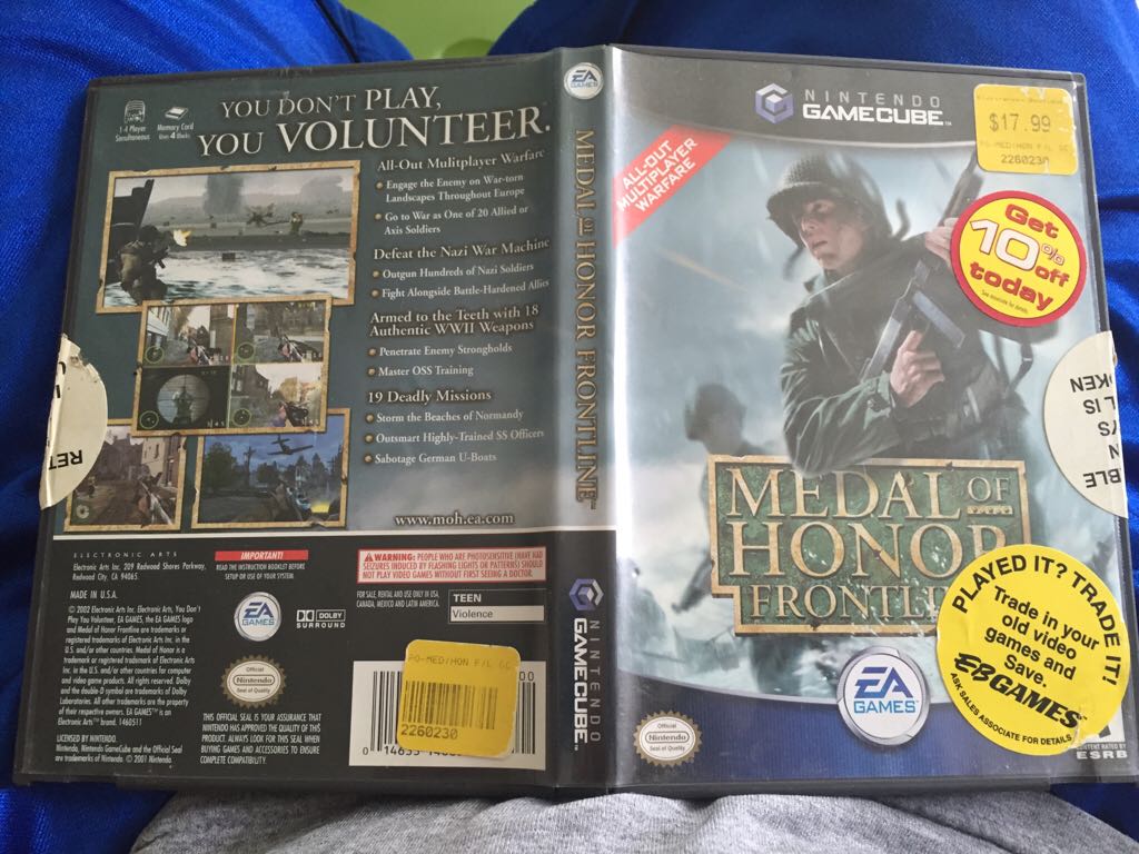 Medal Of Honor: Frontline - Nintendo GameCube (EA Games) video game collectible - Main Image 1