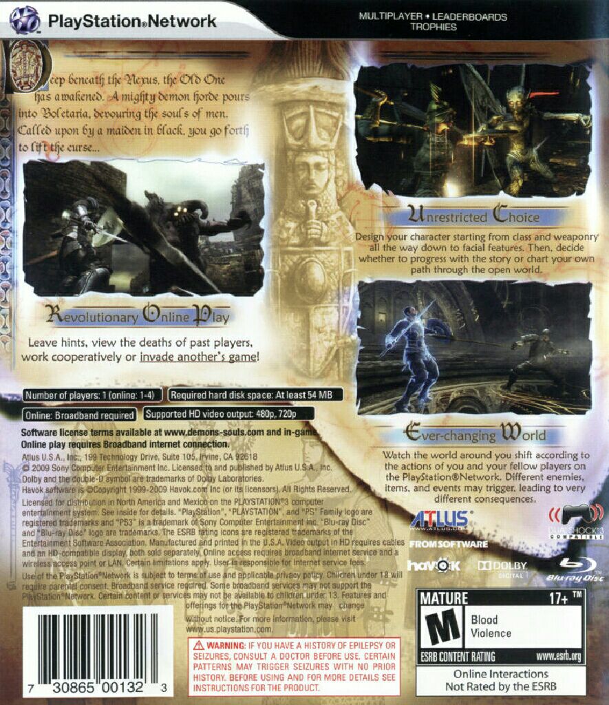Demons Souls - Sony PlayStation 3 (PS3) video game collectible - Main Image 2
