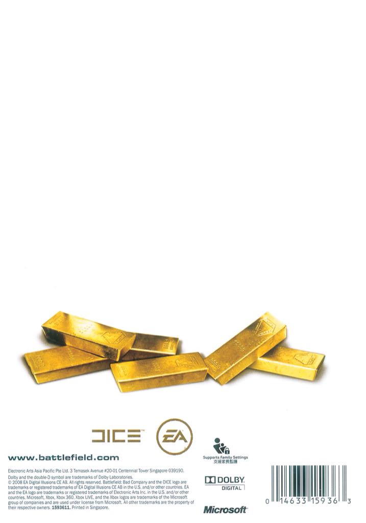 Battlefield: Bad Company - Gold Edition - Sony PlayStation 3 (PS3) (Electronic Arts - 1) video game collectible [Barcode 014633361254] - Main Image 2