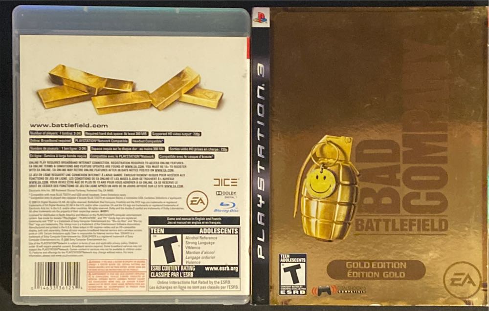 Battlefield: Bad Company - Gold Edition - Sony PlayStation 3 (PS3) (Electronic Arts - 1) video game collectible [Barcode 014633361254] - Main Image 3