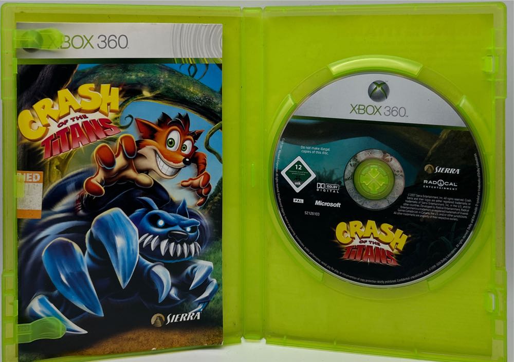 Crash of the Titans - Microsoft Xbox 360 (Sierra - 1-2) video game collectible [Barcode 3348542212657] - Main Image 4