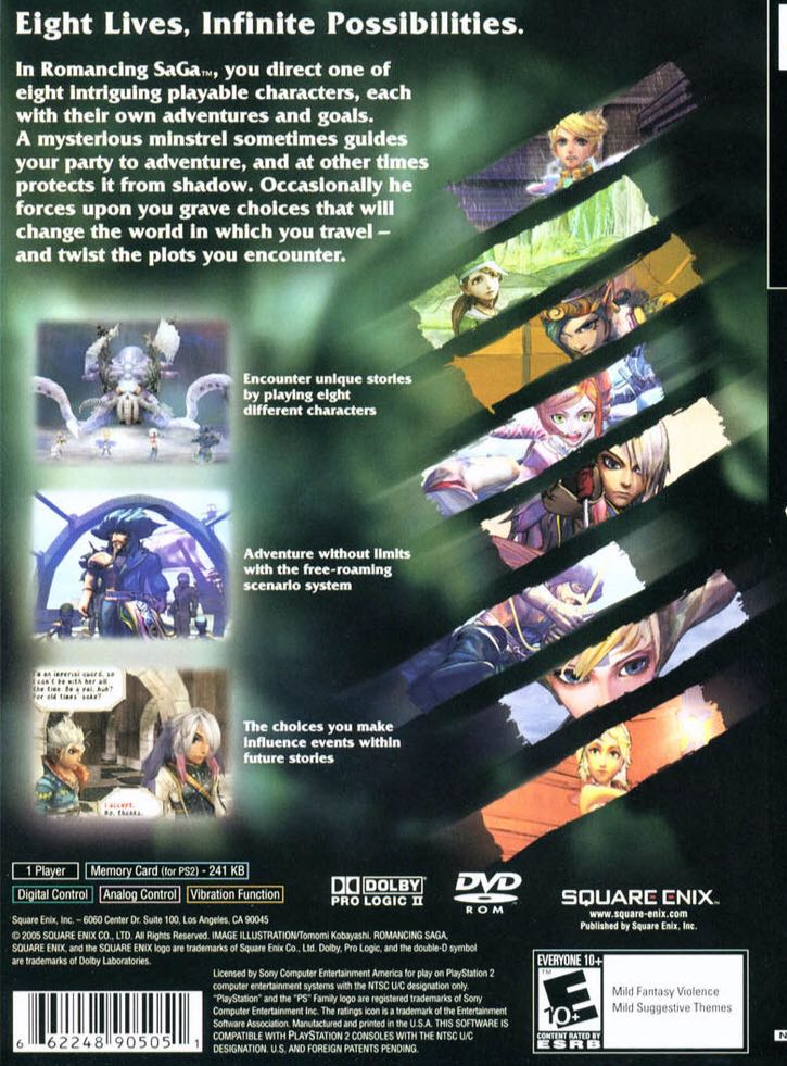 Romancing SaGa - Sony PlayStation 2 (PS2) (Square Enix - 1) video game collectible [Barcode 4988601004169] - Main Image 2
