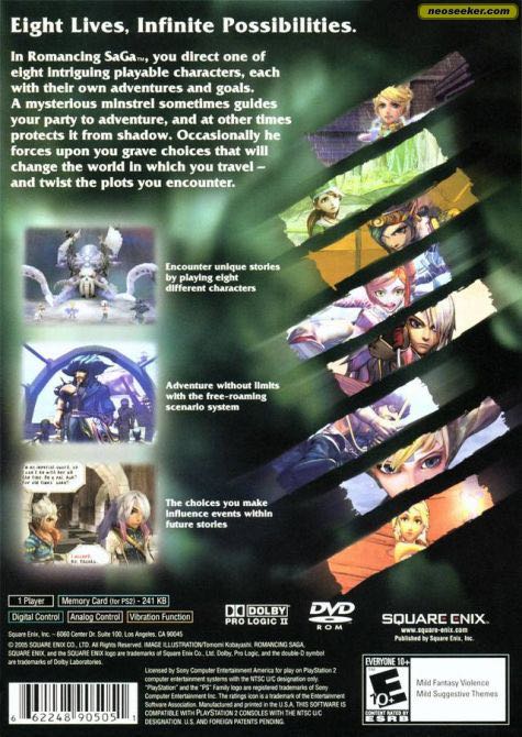 Romancing SaGa - Sony PlayStation 2 (PS2) (Square Enix - 1) video game collectible [Barcode 662248905051] - Main Image 2