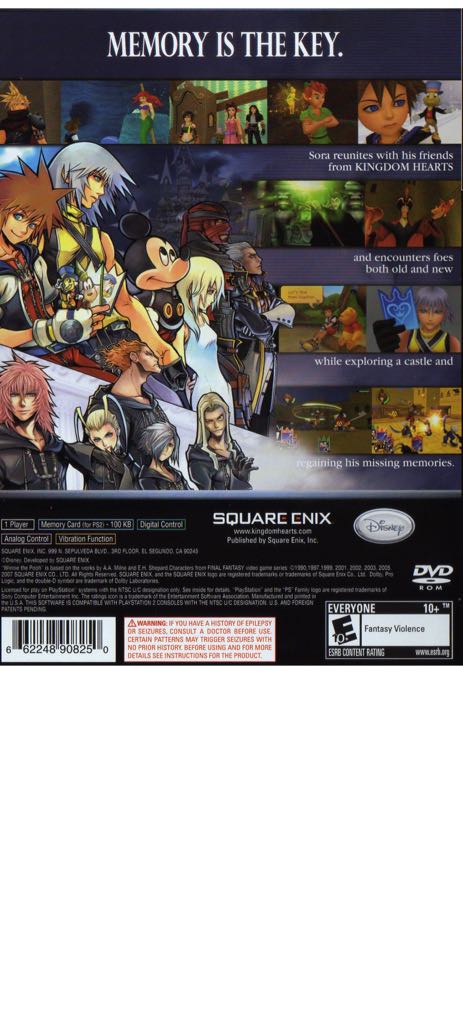 Kingdom Hearts Re:chain Of Memories - Sony PlayStation 2 (PS2) video game collectible - Main Image 2