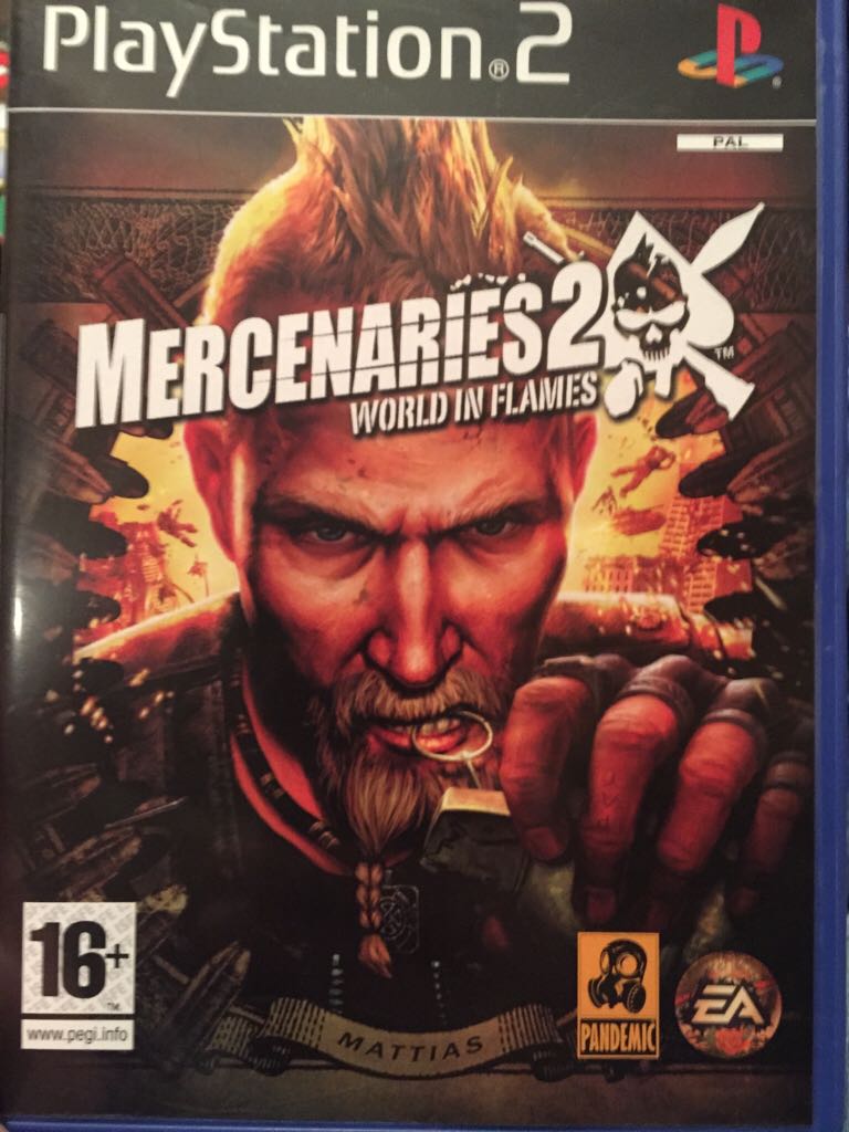 Mercenaries 2 World In Flames - Sony PlayStation 2 (PS2) video game collectible [Barcode 5030939059041] - Main Image 1