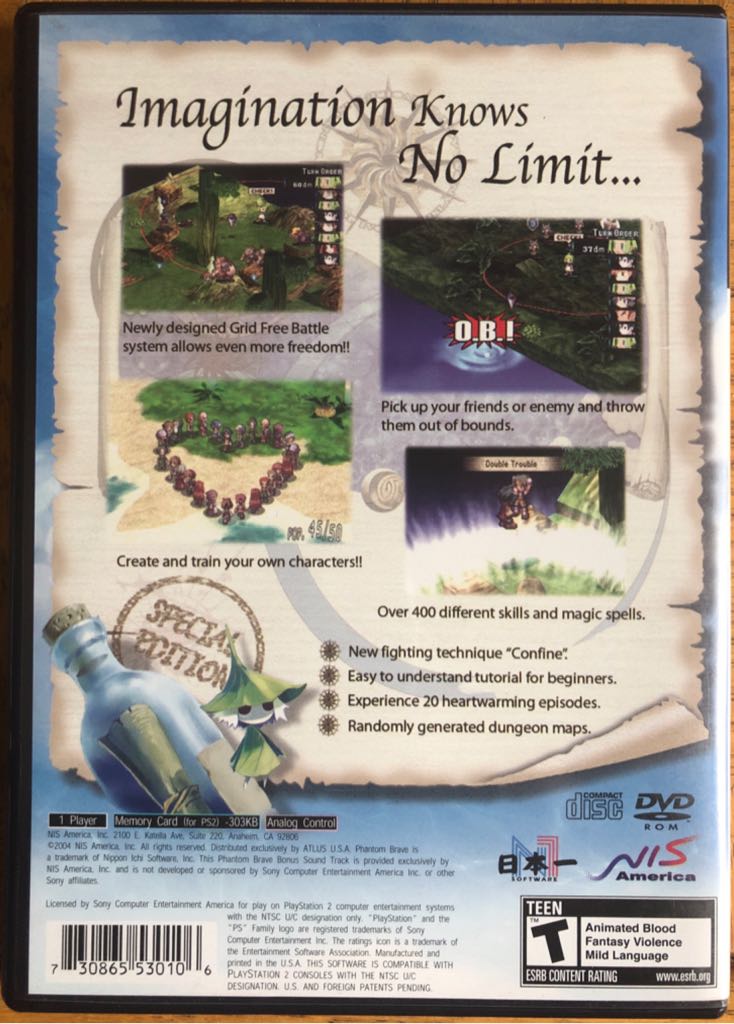 Phantom Brave - Sony PlayStation 2 (PS2) (NIS America - 1) video game collectible [Barcode 730865530106] - Main Image 2