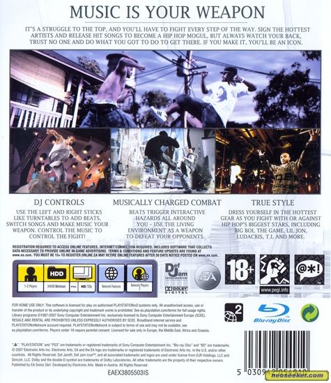 DEF JAM: ICON - Sony PlayStation 3 (PS3) (EA Games - 2) video game collectible - Main Image 2