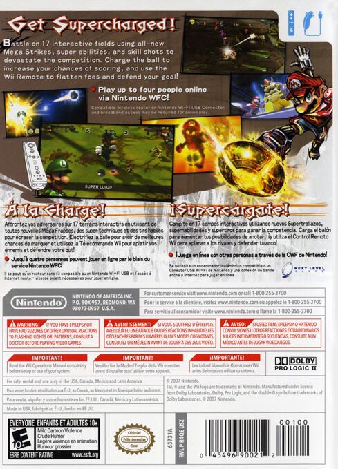 Mario Strikers: Charged - Nintendo Wii (Nintendo - 4) video game collectible [Barcode 0045496900212] - Main Image 2