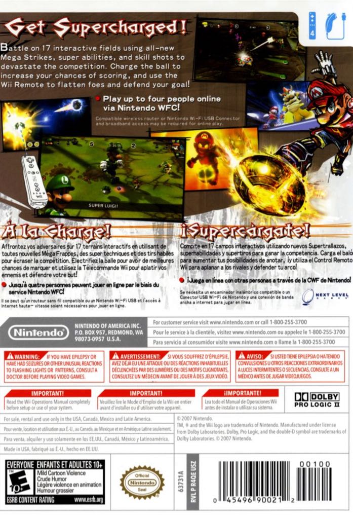 Mario Strikers Charged - Nintendo Wii video game collectible - Main Image 2