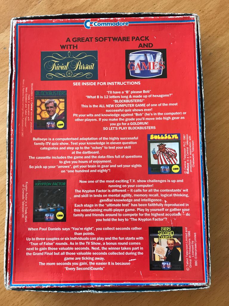 Trivial Pursuit - Commodore 64 video game collectible - Main Image 2