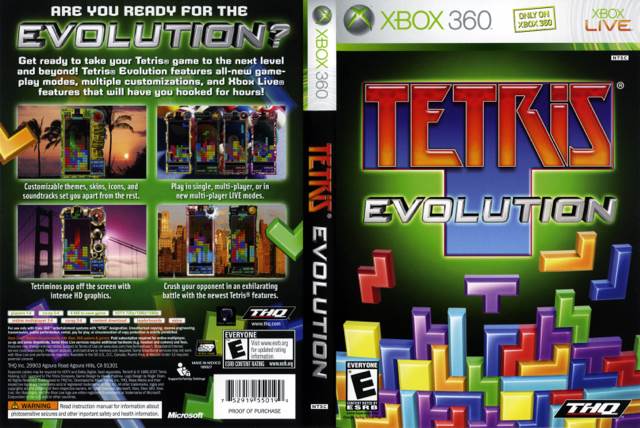 Tetris Evolution - Microsoft Xbox 360 (THQ - 4) video game collectible [Barcode 4005209091428] - Main Image 2