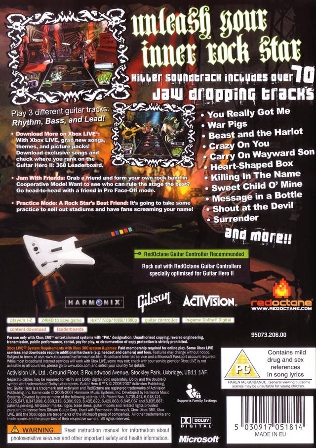 Guitar Hero II - Microsoft Xbox 360 (Activision Blizzard - 2) video game collectible [Barcode 5030917043185] - Main Image 2