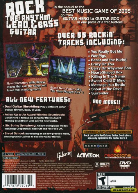 Guitar Hero II - Sony PlayStation 2 (PS2) video game collectible - Main Image 2