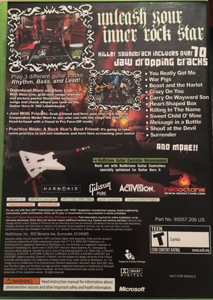 Guitar Hero II - Microsoft Xbox 360 (Activision) video game collectible - Main Image 2