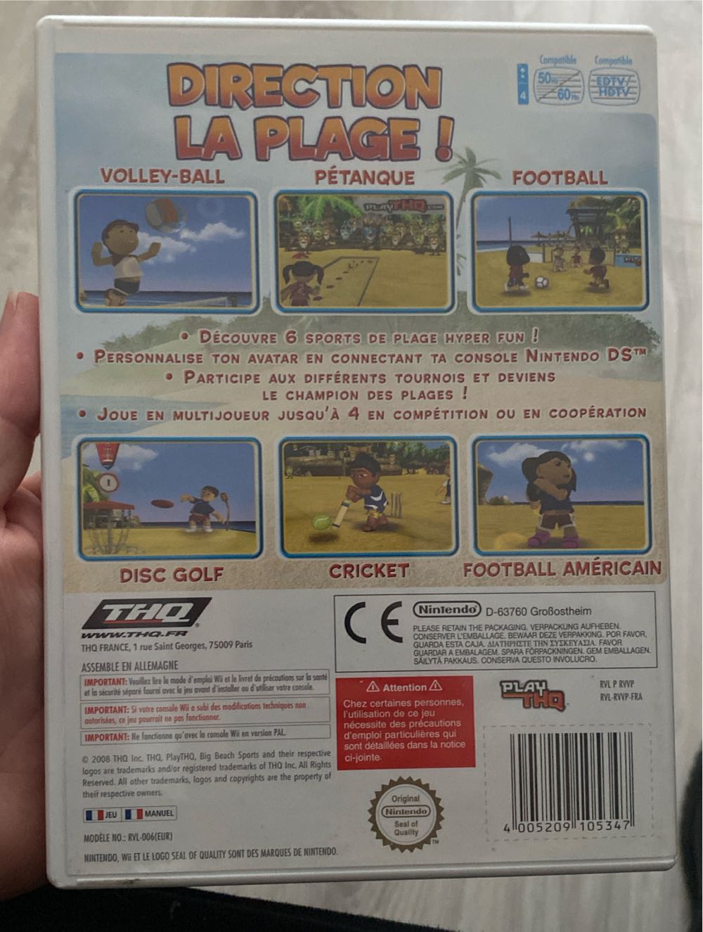 WII / Big Beach Sports - Nintendo Wii (1-4) video game collectible [Barcode 4005209105347] - Main Image 2