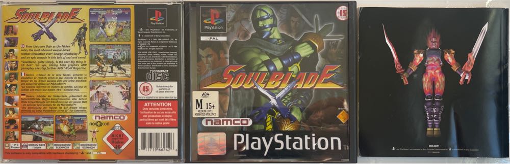Soul Blade - Sony PlayStation (Namco - 2) video game collectible [Barcode 711719662426] - Main Image 4