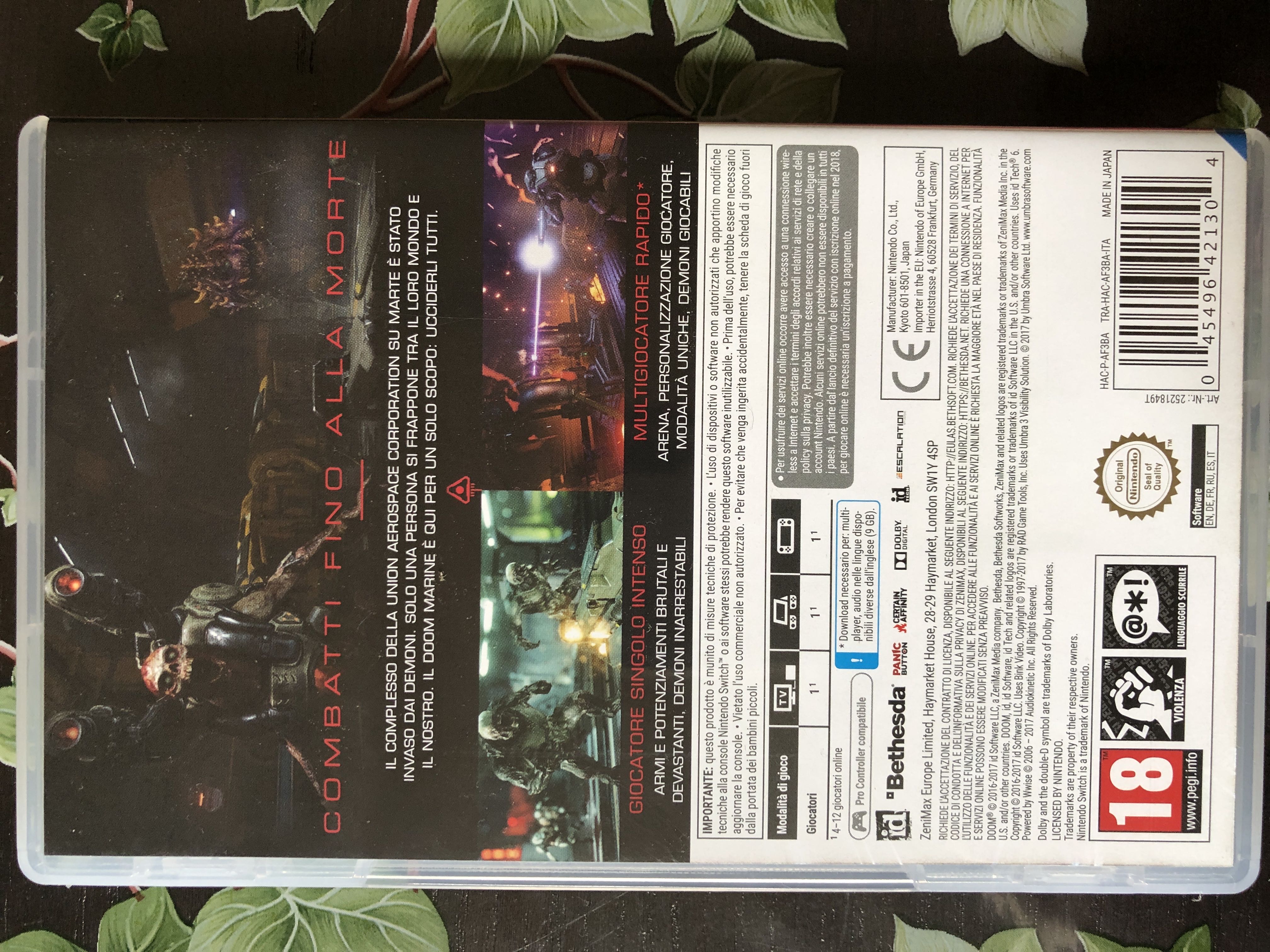 Doom - Nintendo Switch (Id Software & Bethesda - 1) video game collectible [Barcode 045496421304] - Main Image 2