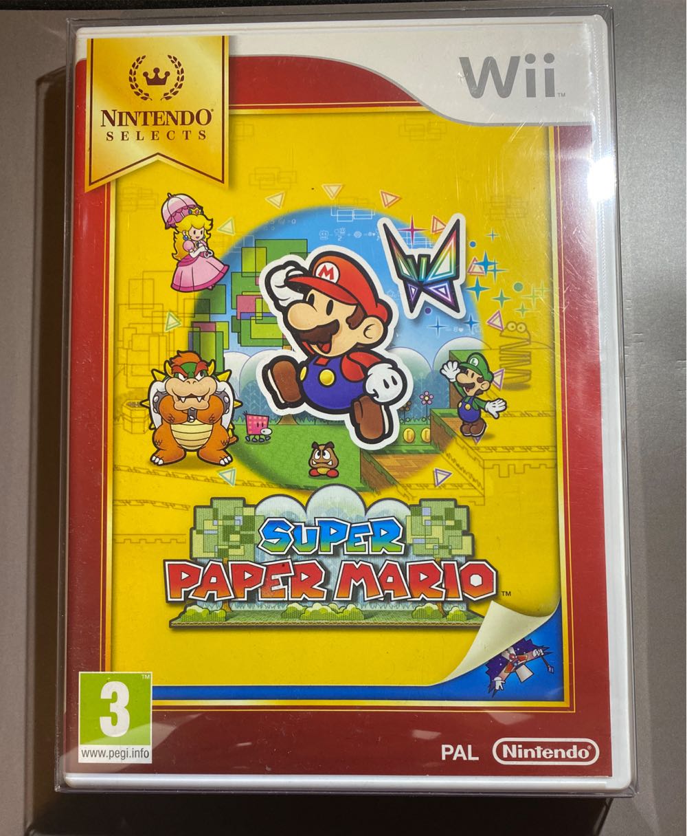 WII / Super Paper Mario - Nintendo Wii (1) video game collectible [Barcode 045496363895] - Main Image 2
