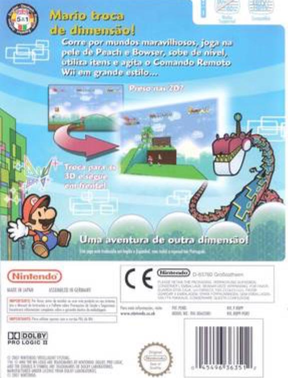 Super Paper Mario - Nintendo Wii (1) video game collectible [Barcode 045496366766] - Main Image 2