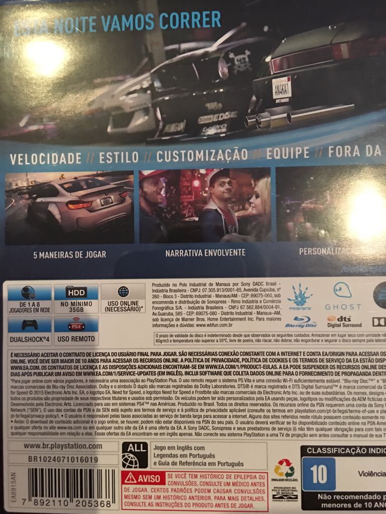 Need for Speed - Sony PlayStation 4 (PS4) video game collectible - Main Image 2