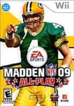 Madden 09 All-Play - Nintendo Wii (Electronic Arts/EA Games - 4) video game collectible [Barcode 014633358254] - Main Image 1