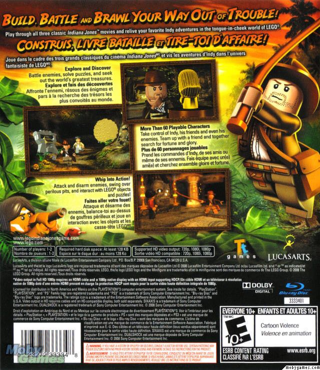 LEGO Indiana Jones & King Fu Panda - Microsoft Xbox 360 (Activision) video game collectible - Main Image 2