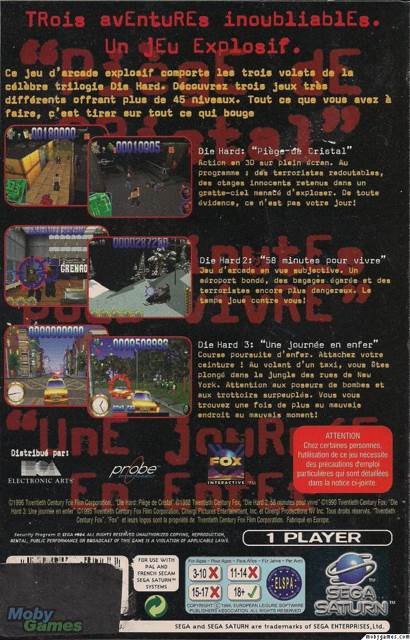 Die Hard Trilogy - Sega Saturn (20th Century Fox - 1) video game collectible [Barcode 5030931010033] - Main Image 2