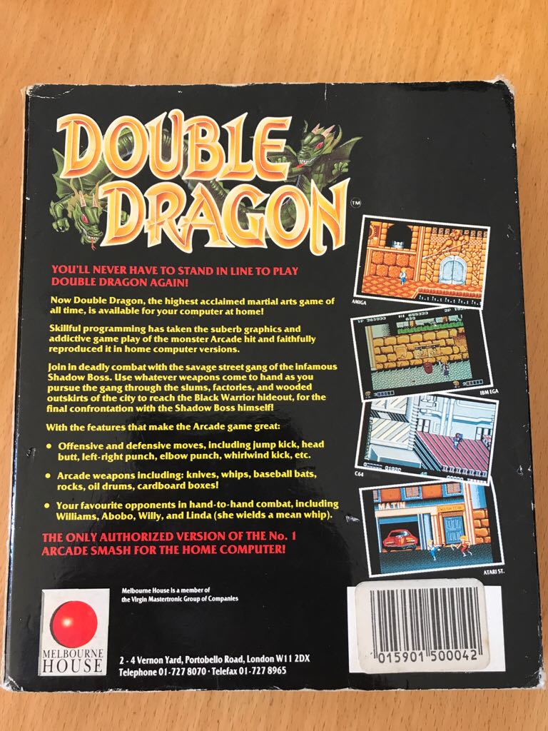 Double Dragon - Commodore 64 (Melbourne House) video game collectible [Barcode 5015901500042] - Main Image 2