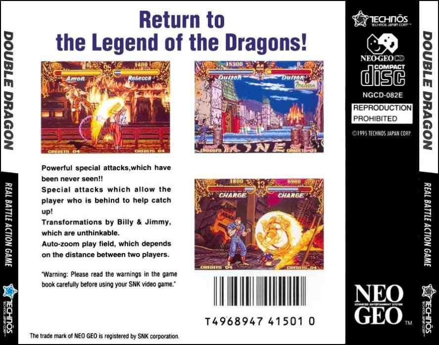 Double Dragon - SNK Neo Geo video game collectible - Main Image 2