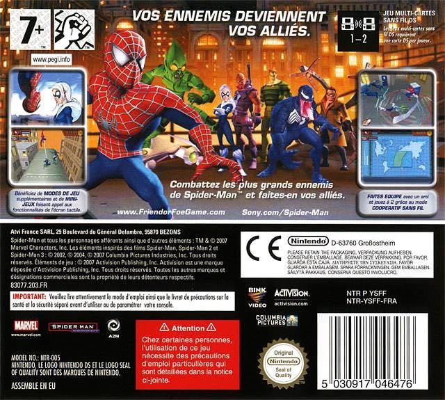 Spider-Man: Friend or Foe - Nintendo DS (Activision Blizzard - 1-2) video game collectible [Barcode 047875830776] - Main Image 2
