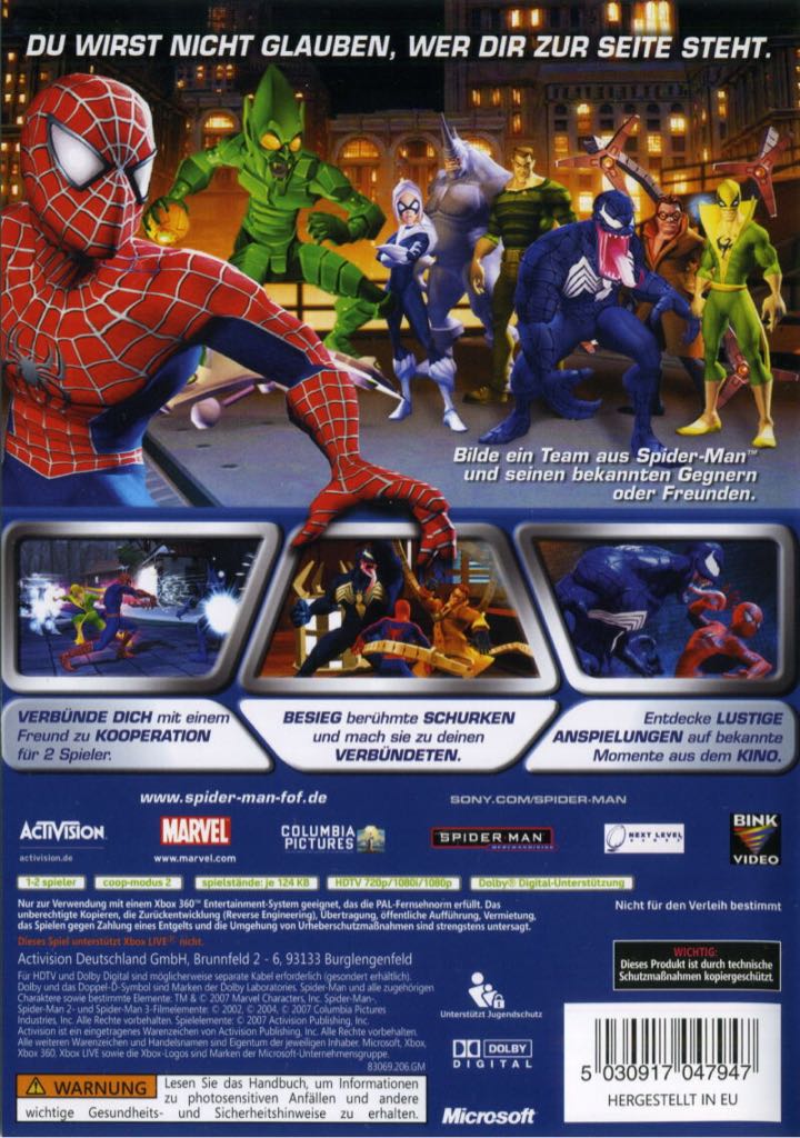 Spider-Man Friend or Foe - Nintendo Wii (Activision Blizzard - 1-2) video game collectible [Barcode 5030917047923] - Main Image 2