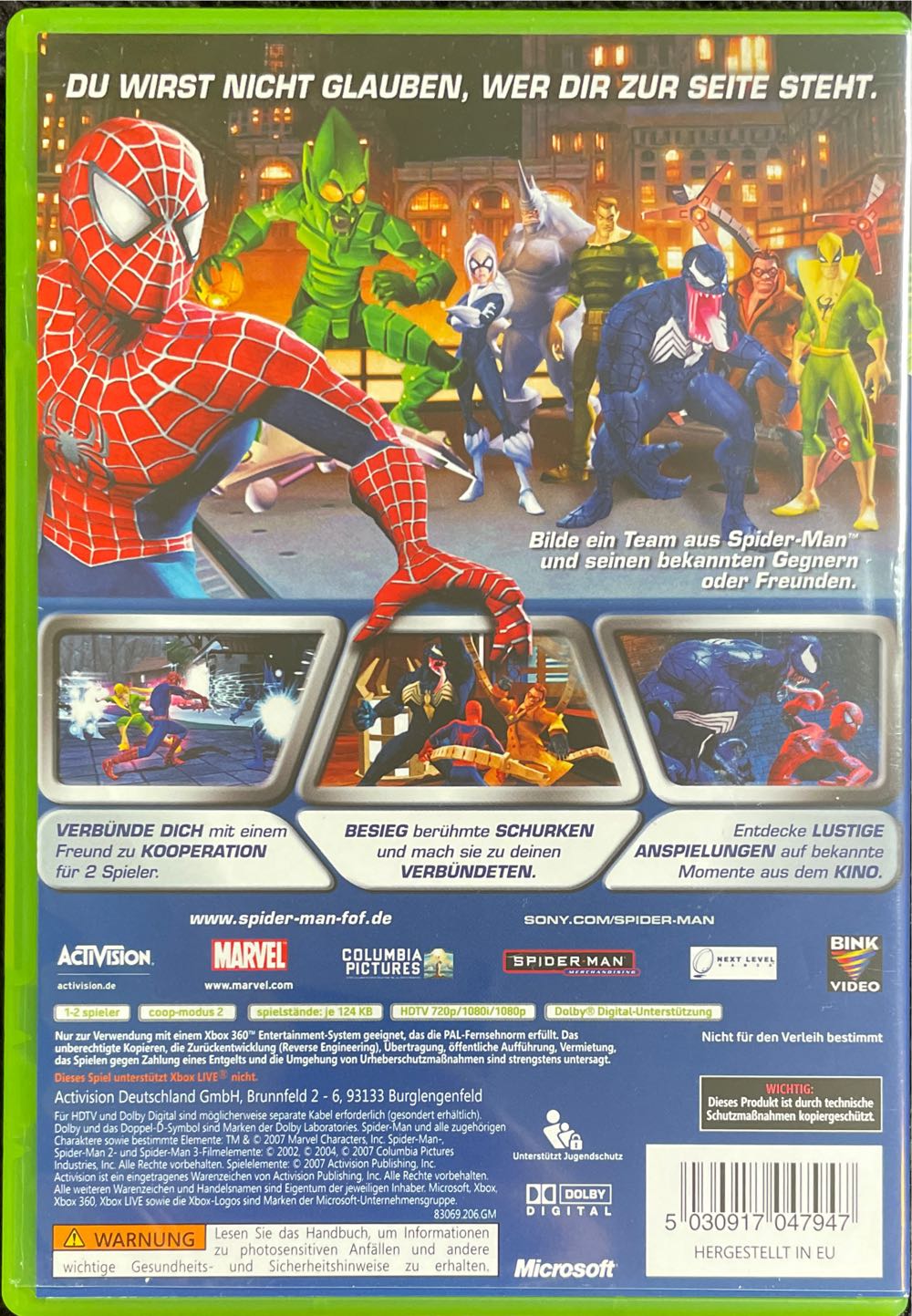 Spider-Man: Friend or Foe - Microsoft Xbox 360 video game collectible [Barcode 5030917047947] - Main Image 2