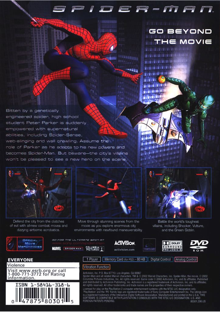 Spider-Man 3 - Sony PlayStation 2 (PS2) (Activision - 1) video game collectible [Barcode 5030917043758] - Main Image 2