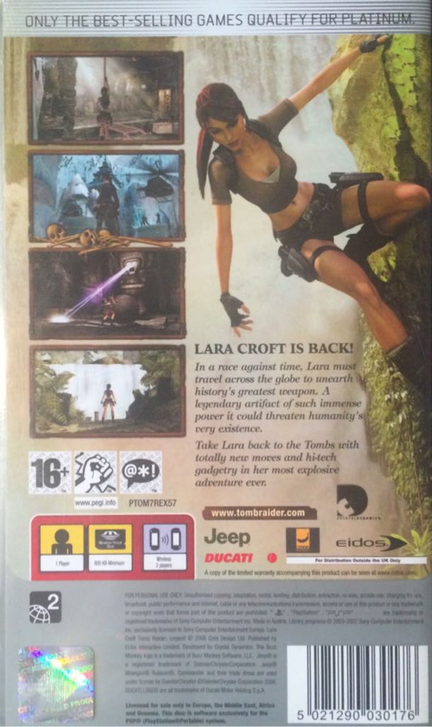 Tomb Raider Legend - Sony PlayStation Portable (PSP) (Eidos - 1) video game collectible - Main Image 2