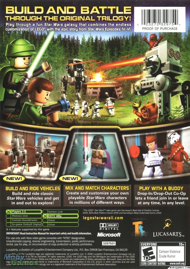 LEGO STAR WARS II: THE ORIGINAL TRILOGY - Sony PlayStation 2 (PS2) video game collectible - Main Image 2