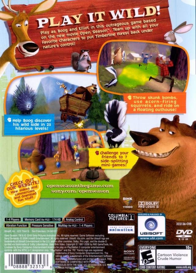 Open Season - Sony PlayStation 2 (PS2) (Ubisoft - 4) video game collectible [Barcode 008888323136] - Main Image 2
