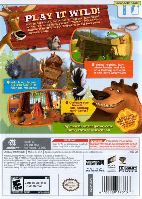 Open Season - Sony PlayStation Portable (PSP) (Ubisoft) video game collectible [Barcode 008888333135] - Main Image 2