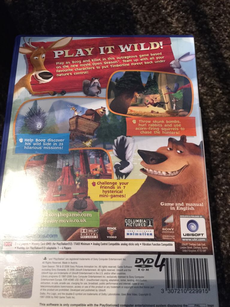 Open Season - Sony PlayStation 2 (PS2) (Ubi Soft - 1-2) video game collectible [Barcode 3307210229915] - Main Image 2