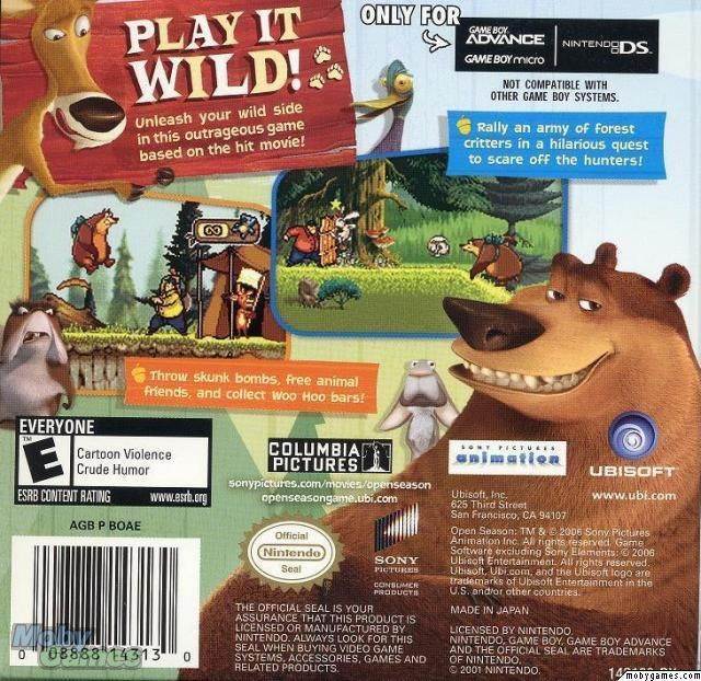 Open Season - Nintendo Game Boy Advance (GBA) video game collectible - Main Image 2