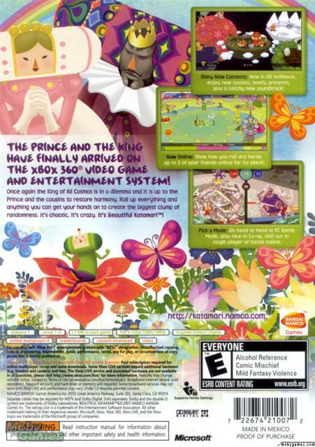 Beautiful Katamari - Microsoft Xbox 360 (Namco Bandai - 2) video game collectible [Barcode 722674210072] - Main Image 2