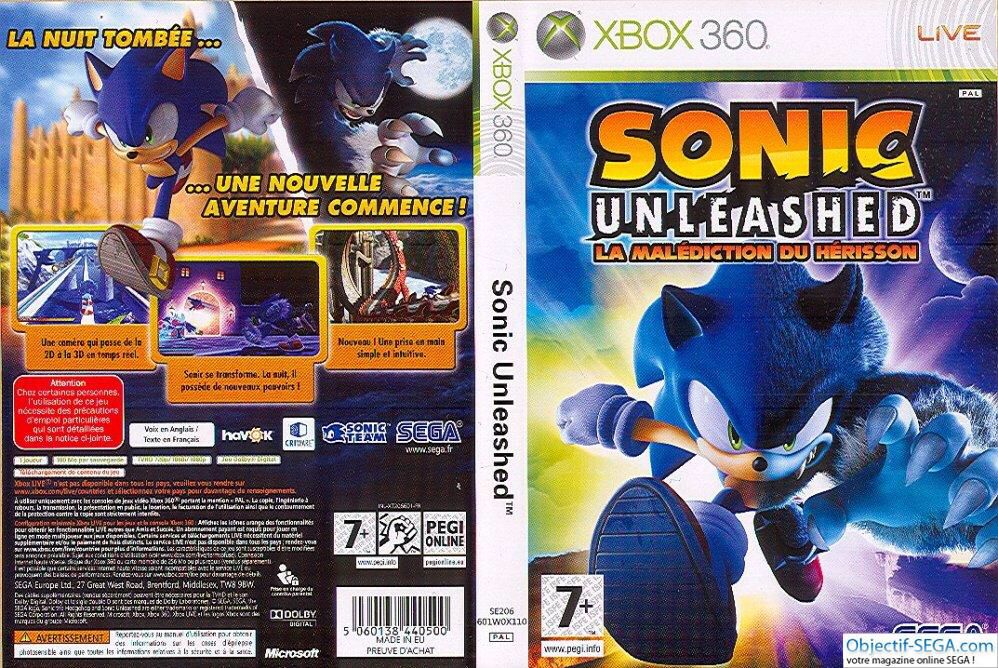 Sonic Unleashed - Microsoft Xbox 360 (Sega - 1) video game collectible [Barcode 5060138440579] - Main Image 2