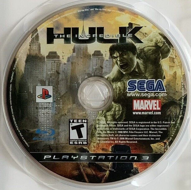 The Incredible Hulk - Sony PlayStation 3 (PS3) (Sega - 1) video game collectible [Barcode 010086690149] - Main Image 3