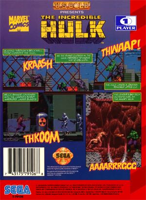 The Incredible Hulk - Sega Mega Drive video game collectible [Barcode 5025980002832] - Main Image 2