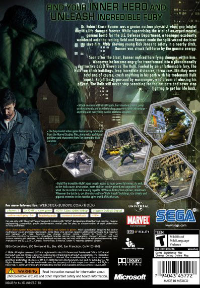 The Incredible Hulk - Nintendo DS video game collectible [Barcode 5060138438064] - Main Image 2