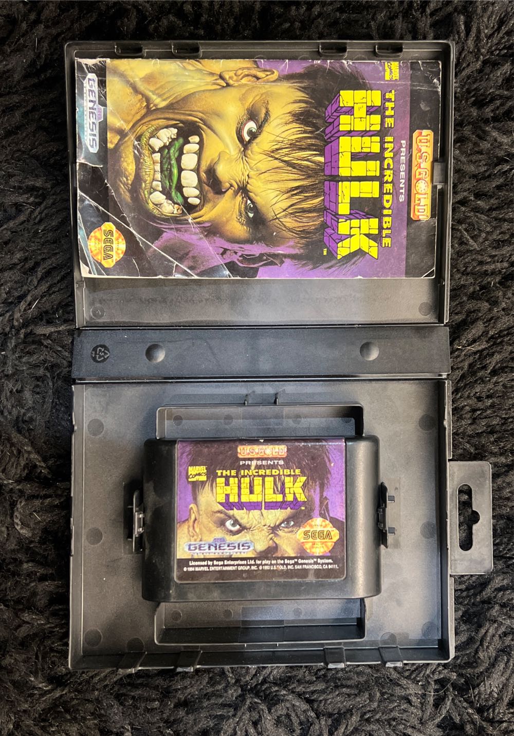 The Incredible Hulk - Sega Genesis (Mega Drive) (U.S. Gold - 1) video game collectible [Barcode 743175791068] - Main Image 3