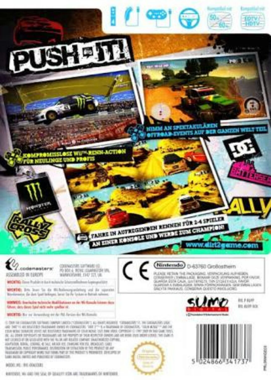 COLIN McRAE DiRT 2 - Nintendo Wii (Codemasters - 1 - 4) video game collectible [Barcode 5024866341713] - Main Image 2