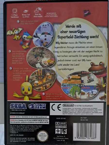 Billy Hatcher and the Giant Egg - Nintendo GameCube (Sega - 1-4) video game collectible [Barcode 5060004761883] - Main Image 2