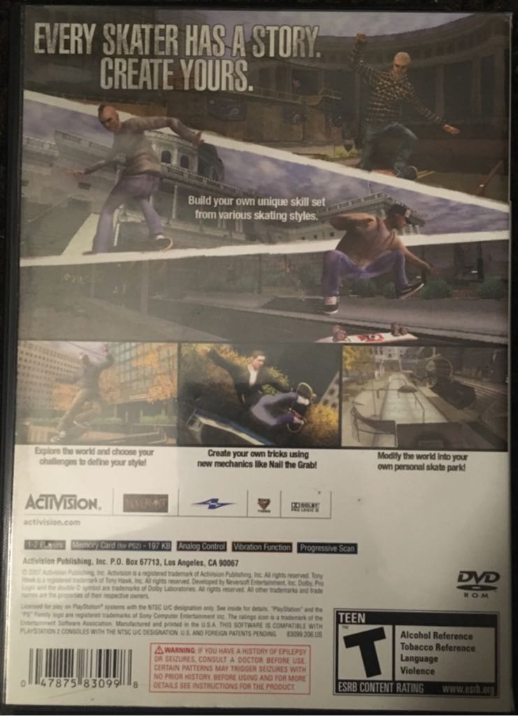 Tony Hawks Proving Ground - Sony PlayStation 2 (PS2) (Activision - 1-2) video game collectible - Main Image 2